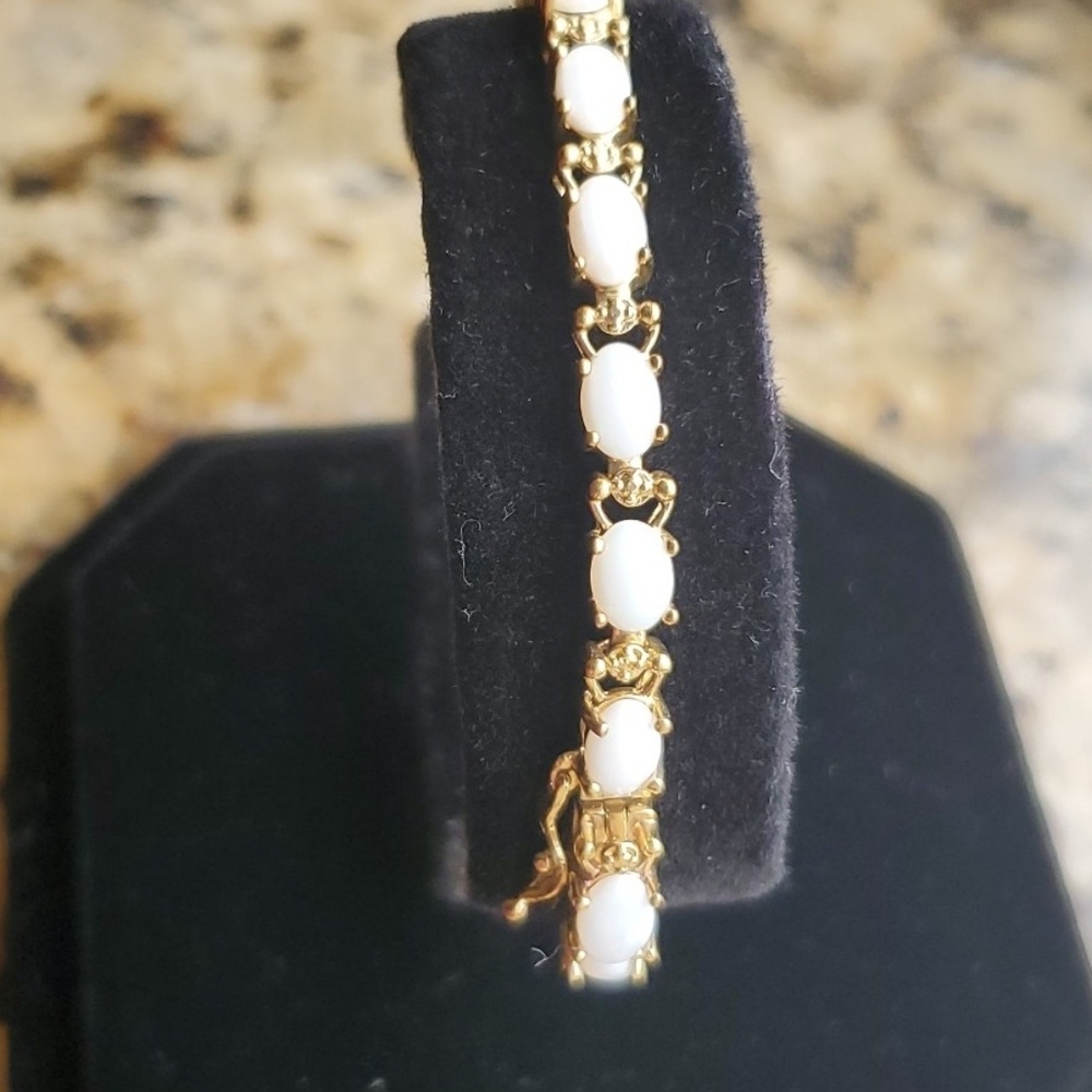 Opal Gold Plated Bracelet